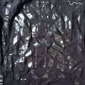 Black anubis Egyptian design shirt